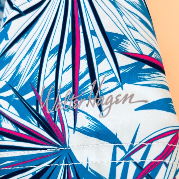 Walter Hagan Men's Perfect 11 Agave Golf Cyan Blue Athletic Polo Shirt Size XL - Picture 6 of 14